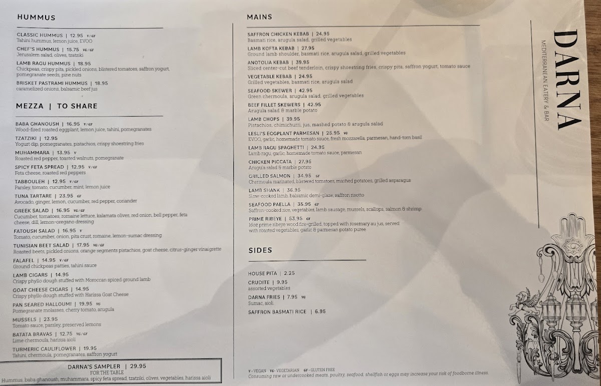 Darna Mediterranean Eatery Menu - Image 2
